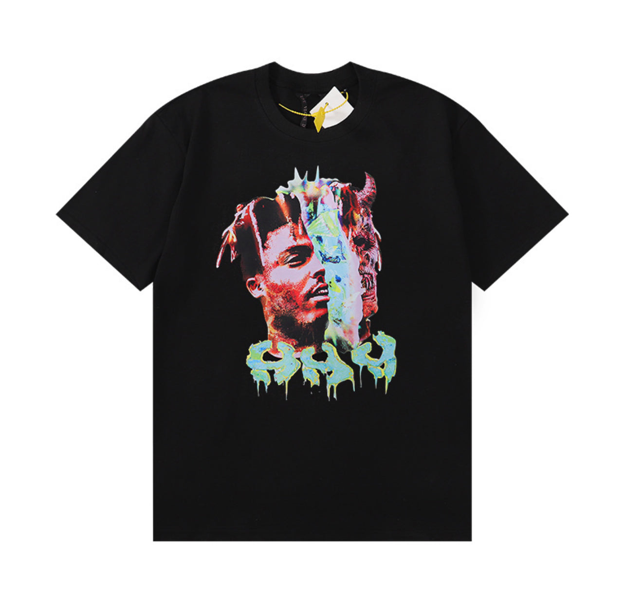 Vlone x Juice WRLD Acid T-Shirt 'Black